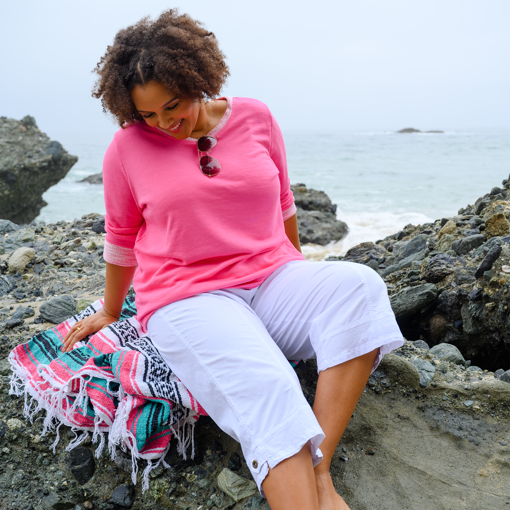 plus size cotton capris