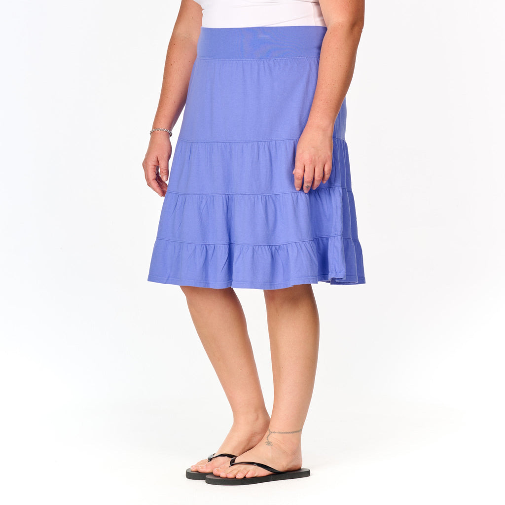 Jersey Tiered Skirt | Plus Size