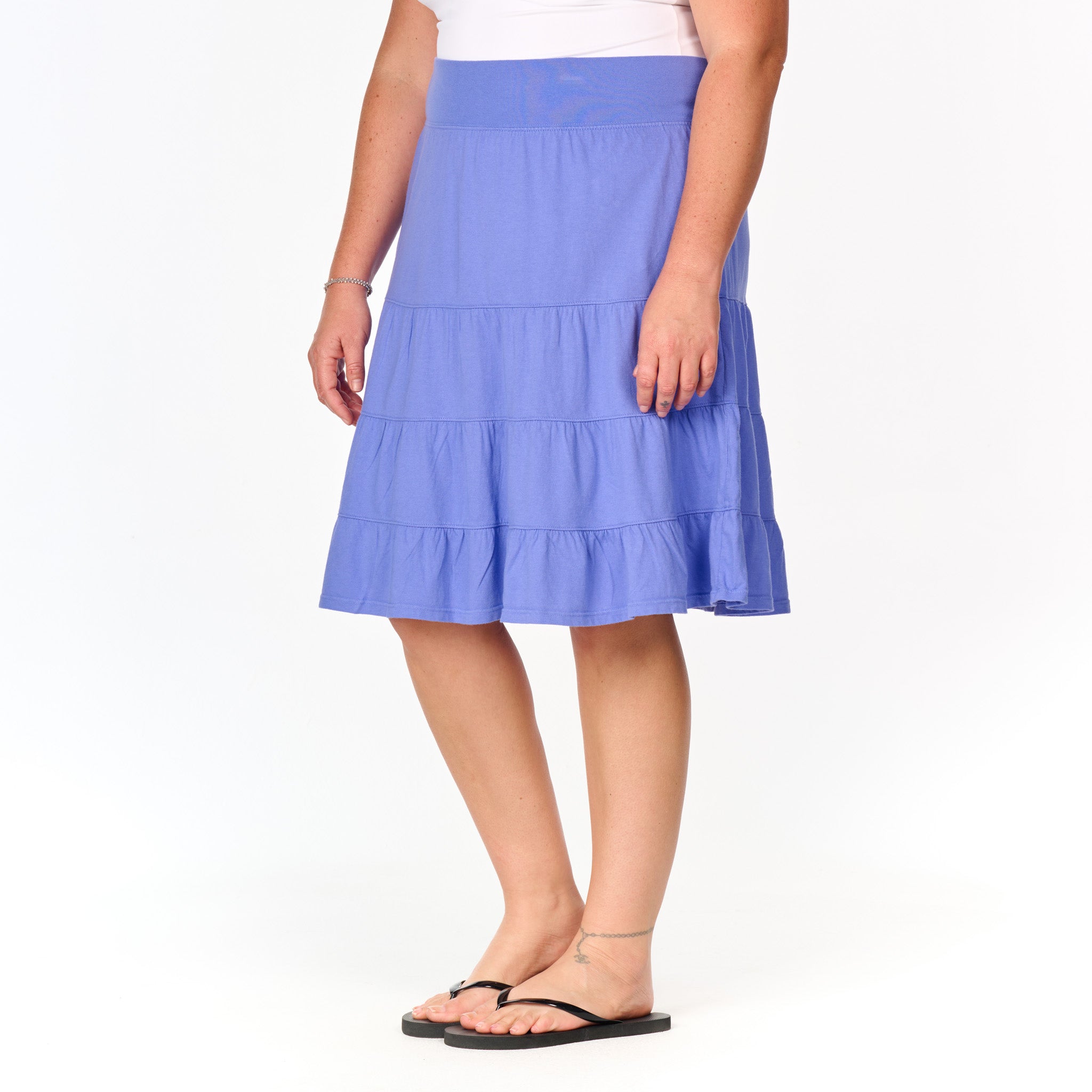 Jersey Tiered Skirt | Plus Size