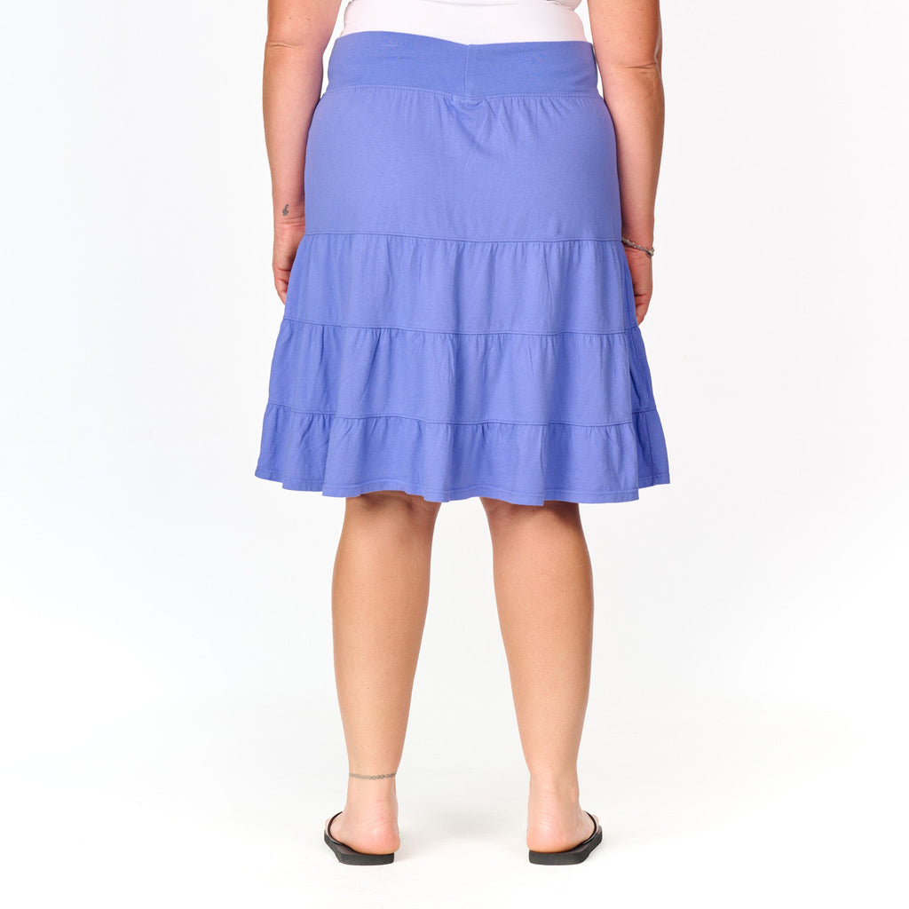 Jersey Tiered Skirt | Plus Size