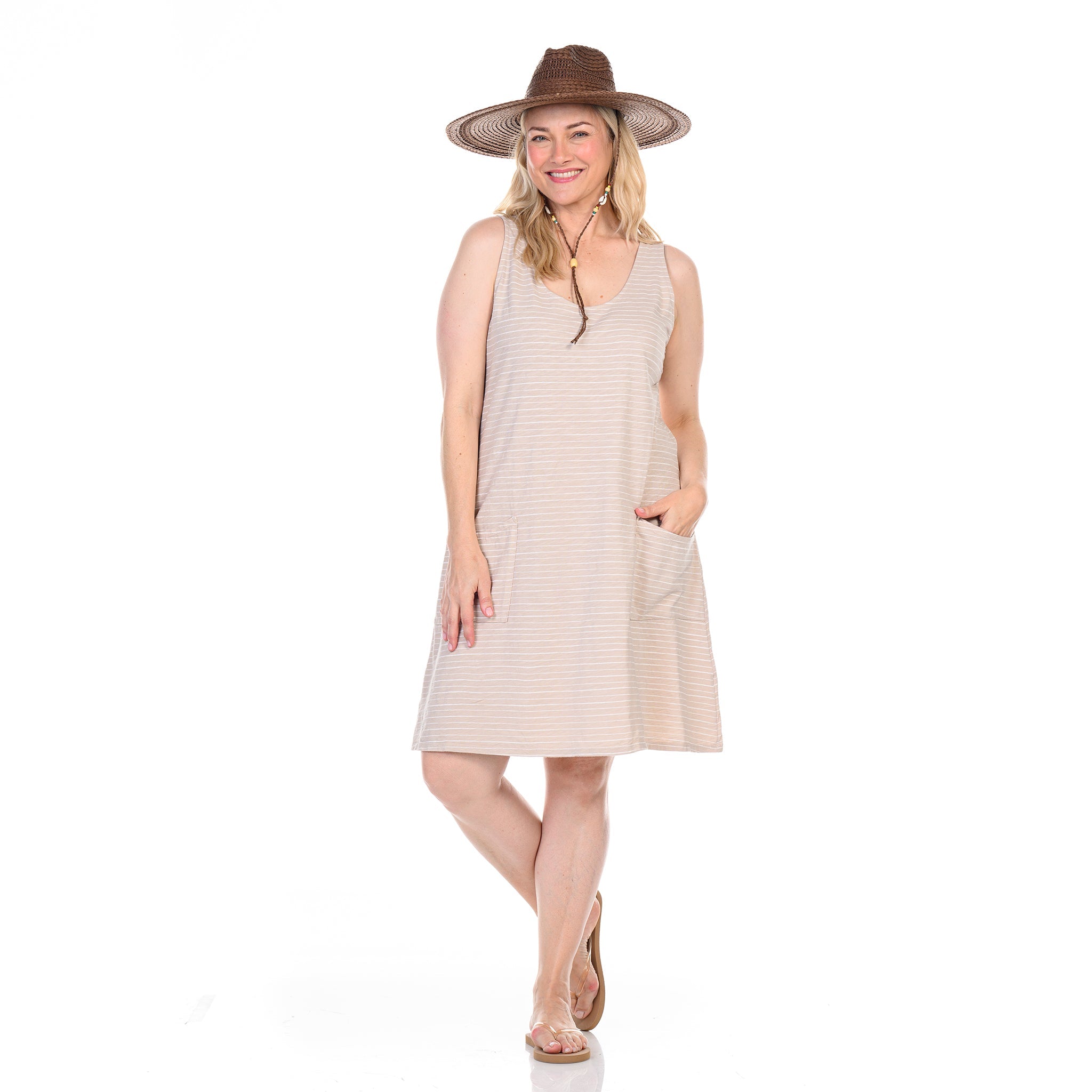 Ocean Stripe Drape Dress | Plus Size