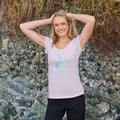Scattered Shells Vintage Scoop Neck T | Clearance