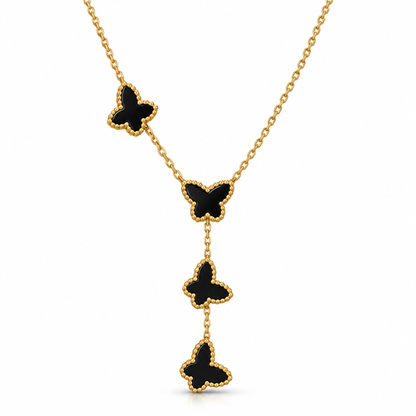 Tassel and Butterfly Necklace