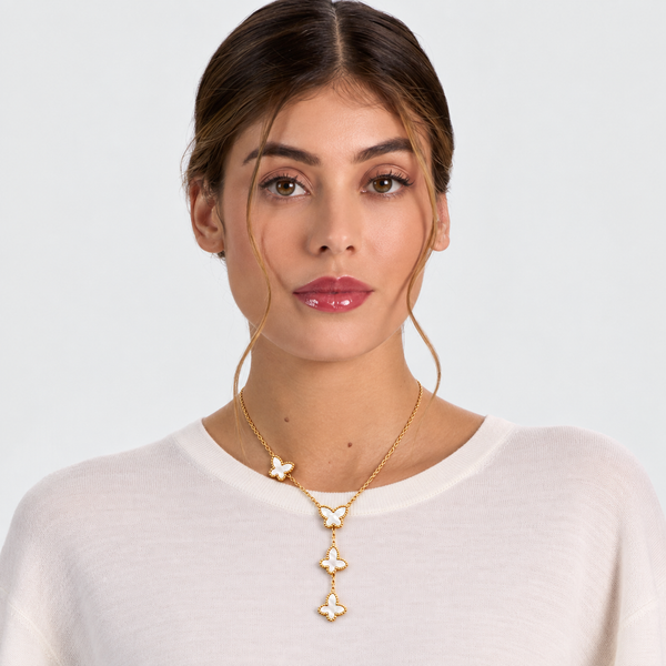 Tassel and Butterfly Necklace