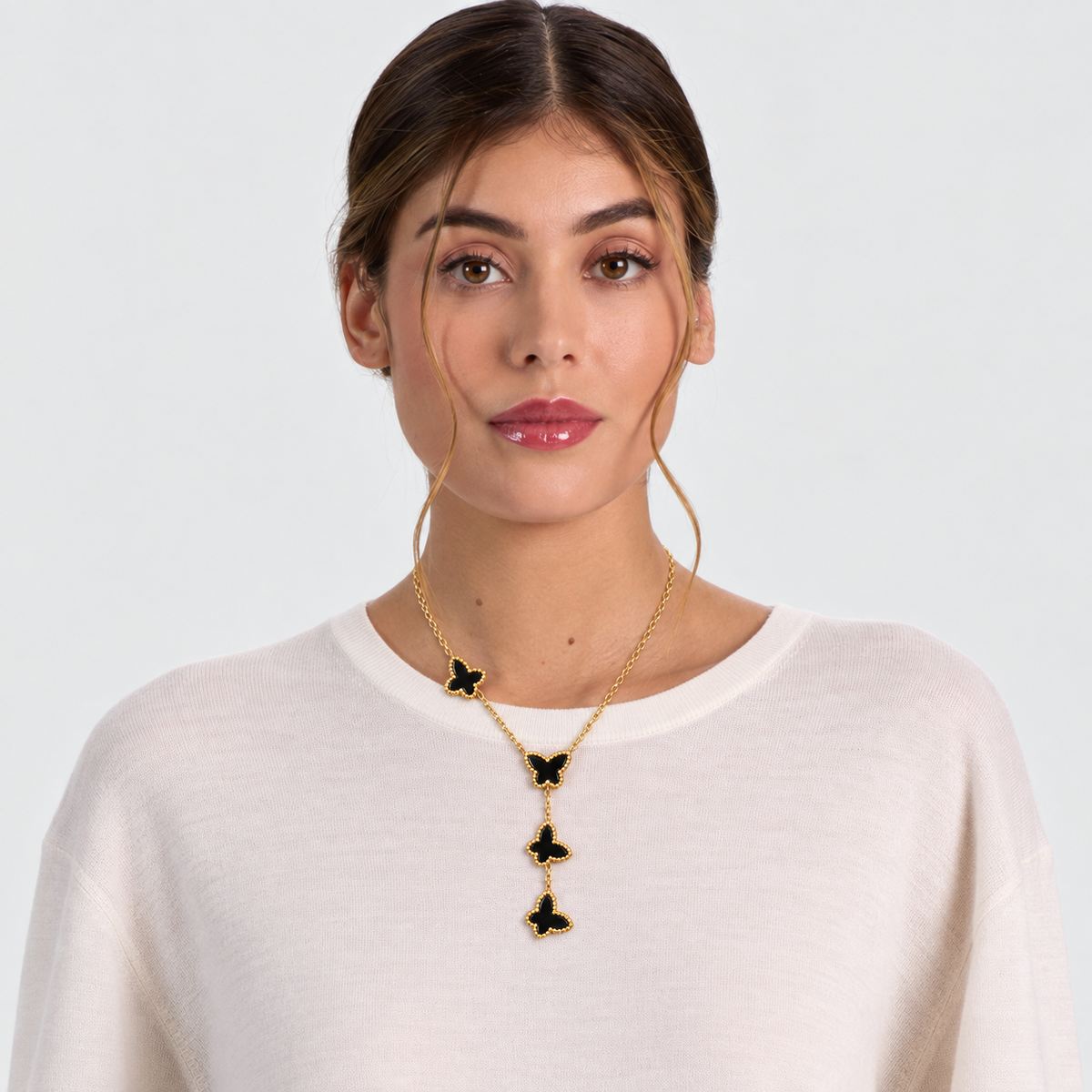 Tassel and Butterfly Necklace