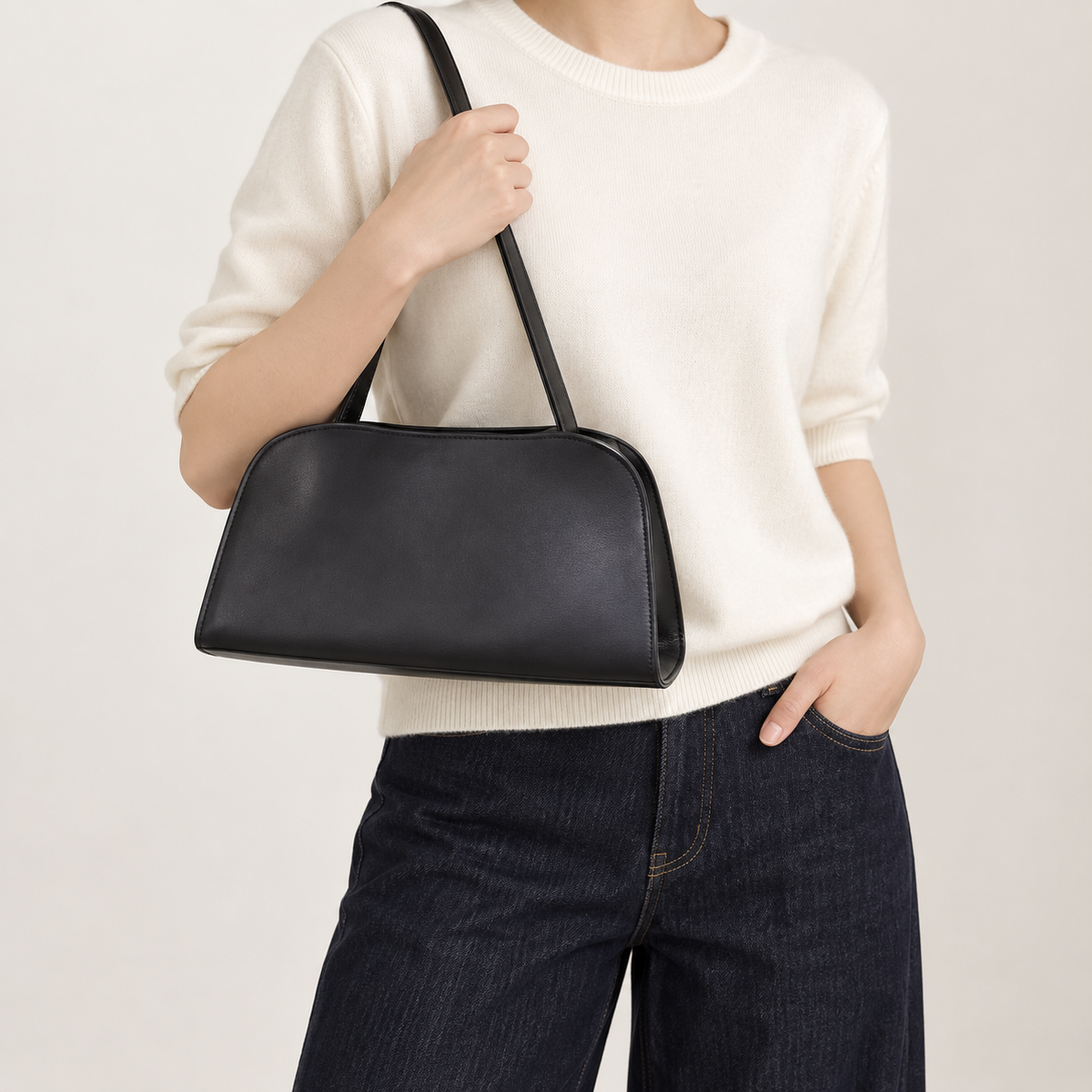 The Sienna Curve Shoulder Bag