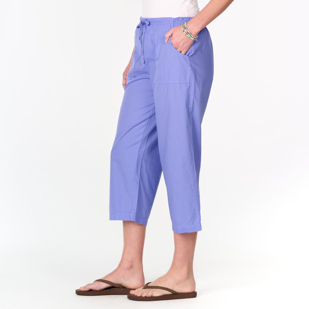Topstitch Sheeting Capris