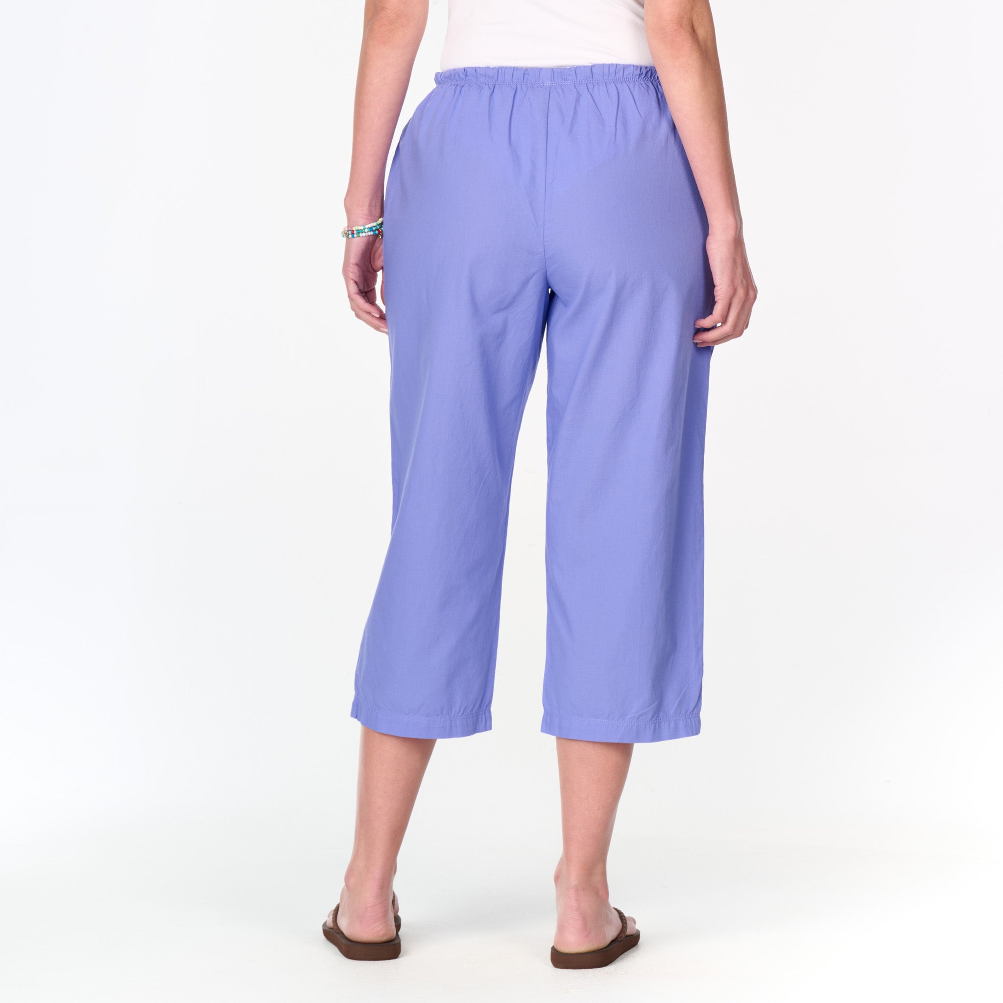 Topstitch Sheeting Capris